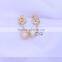 Cheap wholesale fashion silver gold pearls earrings