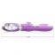 Female 10-Frequency Vibrating Silent Waterproof G-Spot Stimulation Silica Gel Masturbation Vibrator Sex Toy for Adults (Purple)