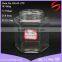 Hexagonal glass jar food grade for honey with black lid