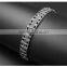 C shape antique silver vintage punk engraved stainless steel bangles