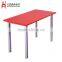 Red wood personality table