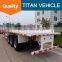 TITAN 2 axle 3 axles 20ft 40ft Bogie suspension semi flatbed trailer for sale