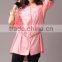 Pretty Steps 2016 New Fashion Womens Girls Knitted Loose Half Sleeved Button Down Shirt Blouse Tops For Ladies