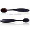 2016 Professional BB CC Cream Brush Big Toothbrush Shaped Black Oval Makeup Brush Set 10pcs