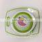 2017 new design kitchen plastic cutting board with handle strainer and knife set