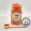 250ML 8.5OZ Glass Jar With Long Woodern Spoon For Salt Spices Seasoning Mixes