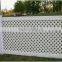 panel fence system white plastic trellis fence panels/pvc recinzione, blanco cerca de vinilo