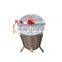 Hot Sale Stainless Steel 3 Frames Manual Honey Extractor for Beekeeper