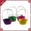 Easter decoration items wholesale cheap colorful felt easter basket