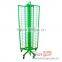 High quality light duty 4-side floor grid rotating display rack