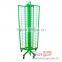 High quality light duty 4-side floor grid rotating display rack