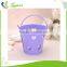 Wedding Series Heart Shape Hollow Out Paint Tin Round Mini Metal Bucket With Handle