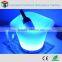 Illuminated rechargeable battery operated led ice bucket