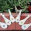 SP-1541 Haonai flower decal ceramic spoon, ceramic soup spoon