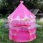 Pink Princess tent with sleeping bag Girl play tent set