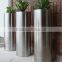 FO-9005 cylinder stainless steel flower planter