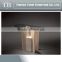 Elegant design travertine base console table with glass
