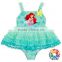 Wholesale Kid One Pieces Swimsuit Custom Print Mermaid Aqua Girls Swimwear