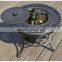 Garden cheap aluminum casting BBQ dining set furniture for sale