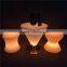 Bar Furniture Type and Commercial Furniture General Use Party LED Shining Bar Table and Chair