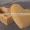 Heart-shaped diamond wooden storage box