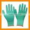 Cheapest PU Palm Fit Gloves Multi-colors Softtextile PU Glove Industrial Work Safety PU Coated Gloves