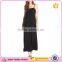 Women High Waist Straps Cut Out Back Long Maxi Dress