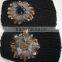 Fashion New Hot Knitted Acrylic Designer Feather Headband for Winter