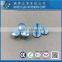 Made in Taiwan Carbon Steel C1006 Zinc Plated CR6+ Wax Oval Head Decorative Semi Tubular Rivets