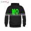 Top quality made in china customized logo boys sweatshirt dry fit black polyester hoodie