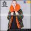 2017 new mongolian lamb real fur parka with detachable fur collars