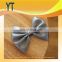 Top Quanlity Elegance Satin Slivery Medium Size Bowknot Hair Bow For Girl,Silk Bows