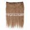 Cheap 100% human hair clip in hair extension color 8#