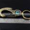 Antique Brass Carabiner Keychain with Compass and Bottle Opener Feature Key Chain