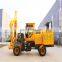 Loaded type wheeled Highway Drop Hammer Ground Screw Mini Sheet Post Ramming Pile Driver Machine