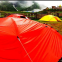 Blue Grey Tarpauli Flame Retardant Wood Stack Cover