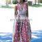 Oem stylish summer women long fully africa print casual maxi ankara dresses
