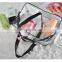 Wholesale Clear PVC Toiletry Bag Set 3 pcs Gift Cheap Transparent Cosmetic Bag
