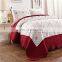 In Stock Summer Quilt 100% Polyester Bedspread Ses Stitching Floral Coverlets Embroidery Quilt