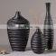 Nordic retro style exquisite handmade design home decoration mini black resin vase for plant