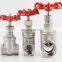 Stainless Steel 304 316 Female Thread Manual Gate Valve With Hand Wheel