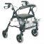 rollator walker folding Aluminum Rollator with Footrest and Armrest for elderly people