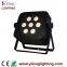 6in1 RGBWA+UV dmx wireless flat led par, dj led uplighting for wedding party,American dj light,led par light,uplights