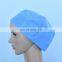 Class 1Hot sale surgical caps hat non woven Non-sterile Bouffant Hair medical Cap for hospital