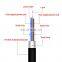 24 36 38 48 96 144 Core Photoelectric Composite Cable Hybrid Fiber Optic Cable high quality