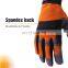 HANDLANDY High Quality Orange Custom logo Anti-slip Grip glove Mechanic work gloves