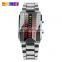 promotional skmei OEM cheap simple leisure 3atm stainless steel back Led watch