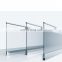 glass fence aluminum u channel  glass railing with design