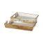 square wooden tray