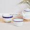 Factory wholesales household environmental enamel cereal cash bowl for dinner